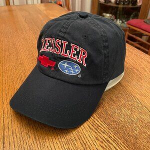 Men's Ressler Chevrolet Subaru Black  Hook and Loop Baseball Hat Cap